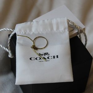Authentic Coach Gold Ring (size 5)
